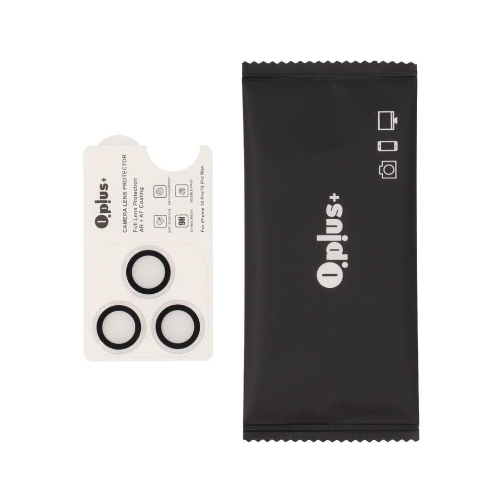 ฟิล์มกันเลนส์ QPLUS iPhone 18 Pro/18 Pro Max Camera Ring Lens Clear