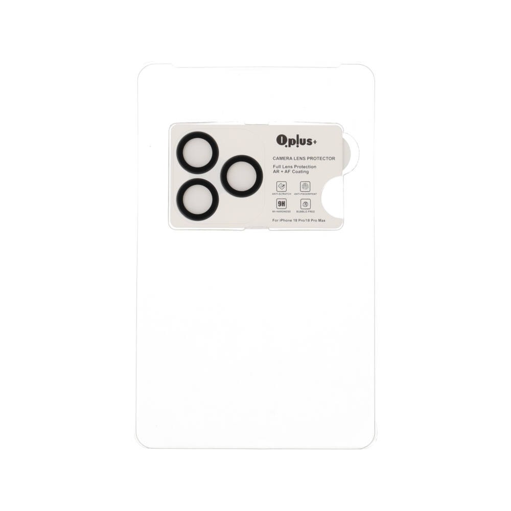 ฟิล์มกันเลนส์ QPLUS iPhone 18 Pro/18 Pro Max Camera Ring Lens Black