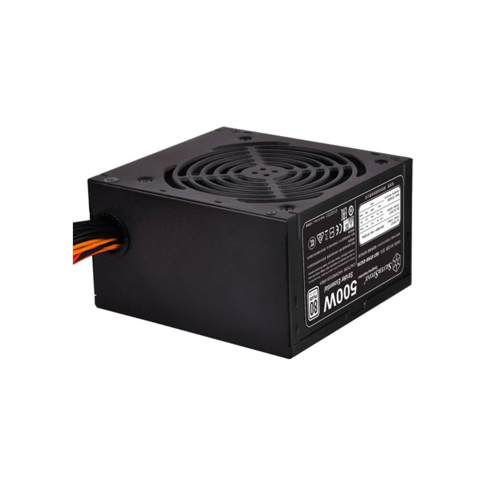 พาวเวอร์ซัพพลาย SILVERSTONE Power Supply Essential 500 Watt 80Plus White
