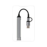 TECHPRO HUB 5-in-2 2xUSB 2.0/USB3.0/Card reader SDTF (HUBTP01)