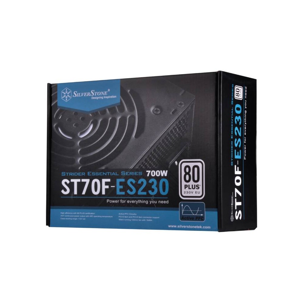 พาวเวอร์ซัพพลาย SILVERSTONE Power Supply Essential ST70F-ES230 700Watt 80 Plus White - 3 Year