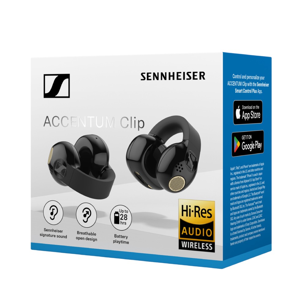 หูฟังไร้สาย Sennheiser Accentum Clip Black
