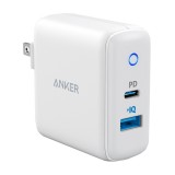 CS@ Anker Wall USB Charger 1 USB-A + 1 USB-C (PD18W) White (A2626JD1-AK133)