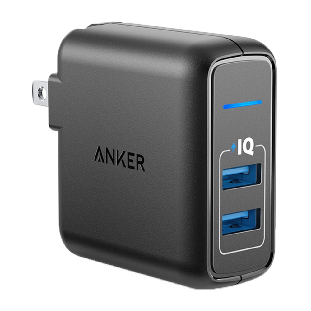 CS@ Anker Wall USB Charger 2 USB-A (QC3.0A/24W) Black (A2023J11-AK50)
