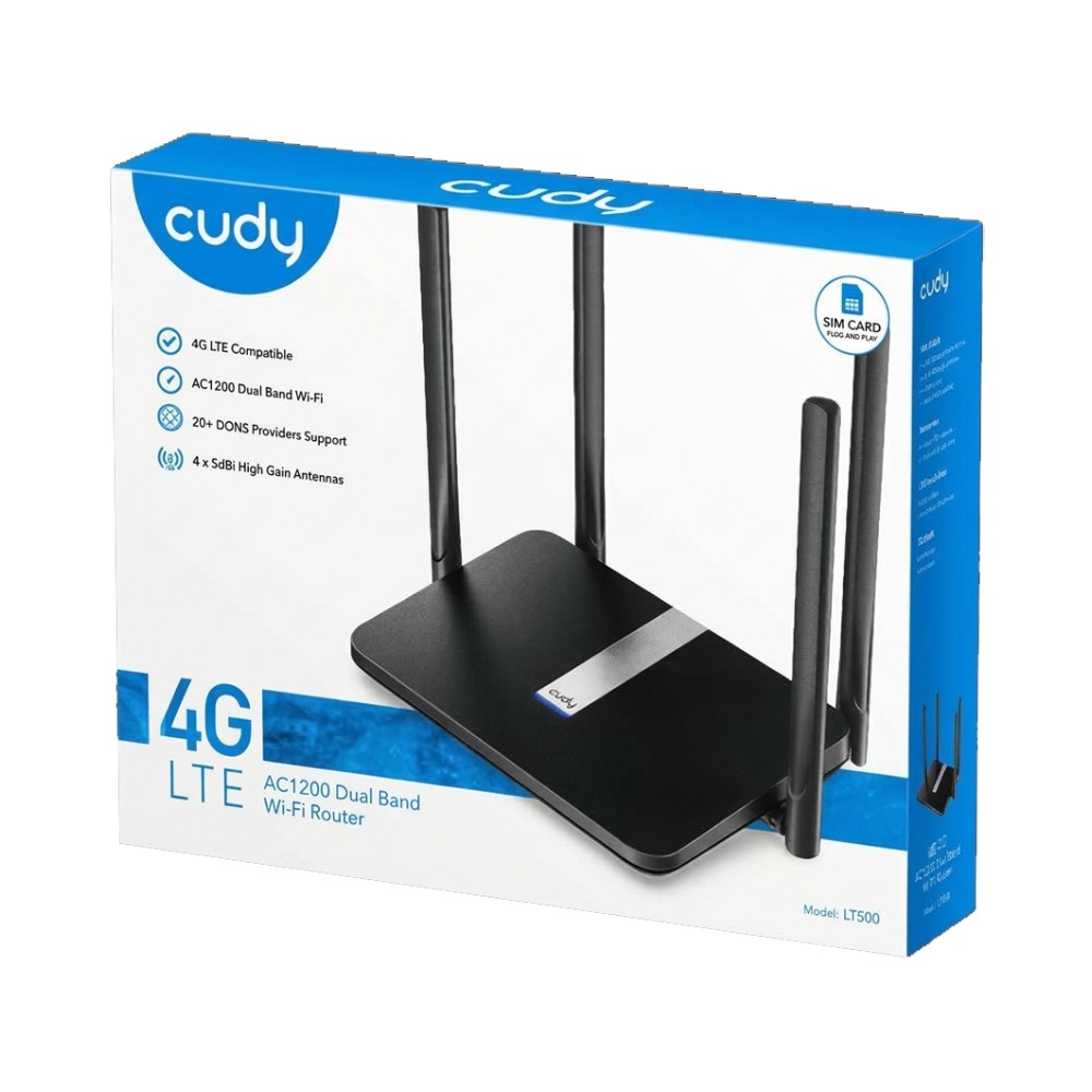 เราเตอร์ Cudy Network LT500 AC1200 Wireless Dual Band 4G LTE Router