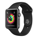 Apple Watch Series 3 GPS 38mm Space Gray Aluminium Case with Black Sport Band