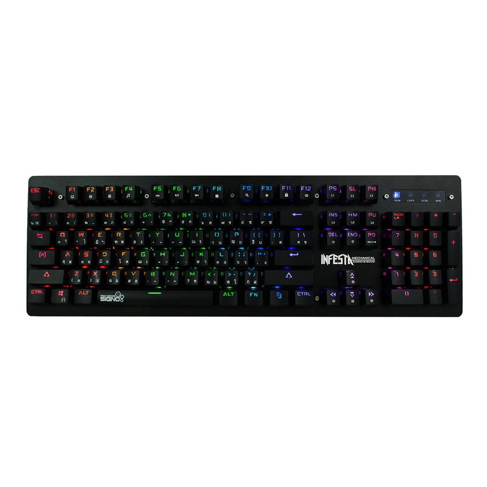 Signo Gaming Keyboard Mechanical RGB Infesta KB-738 Black