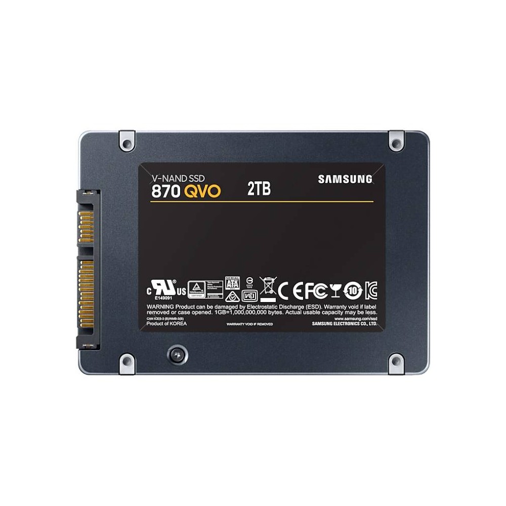 หน่วยความจำเอสเอสดี Samsung SSD 870 QVO 2TB SATA III R560MB/s W530MB/s 3Y