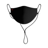 หน้ากากผ้า GQ White Liquid-Repellent Reusable Black Mask