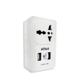 ปลั๊กไฟ DATA Universal Adapter 1 Way 2 USB AL36