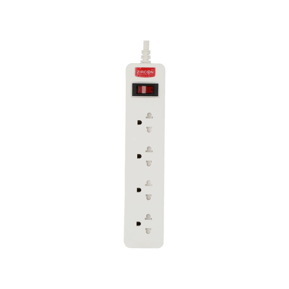 ปลั๊กไฟ Zircon 4 Way 1 Switch 2M. (ZC-204-2M)
