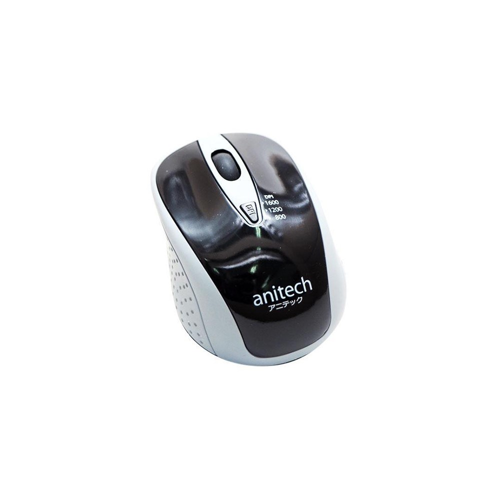 เมาส์ไร้สาย Anitech Wireless Mouse W214 Gray