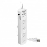 Anitech Plug 4 Way 1 Switch TIS H654 White