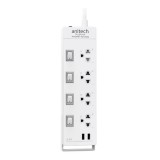 ปลั๊กไฟ Anitech 4 Way 4 Switch 2 USB H5234