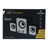 ลำโพง TECHPRO Speaker 2.1 TS002 Black