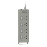 Anitech Plug 4 Way 4 Switch TIS H3134 Green
