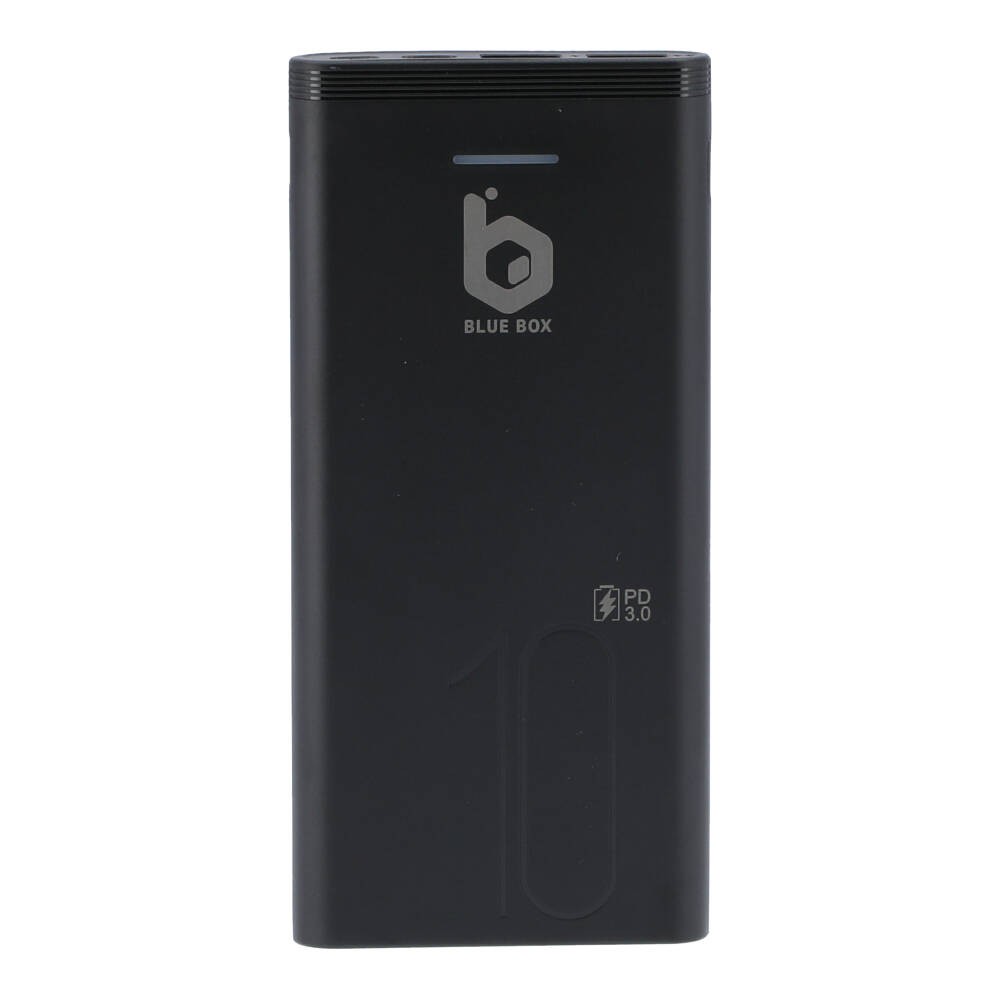 Blue Box Power Bank 10000 mAh 2 x USB-A / 1 x USB-C (PD) / QC3.0 / GC53 Black