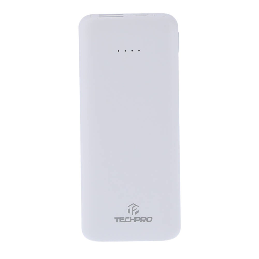 TECHPRO Power Bank 10000 mAh 2 x USB-A / S4 White