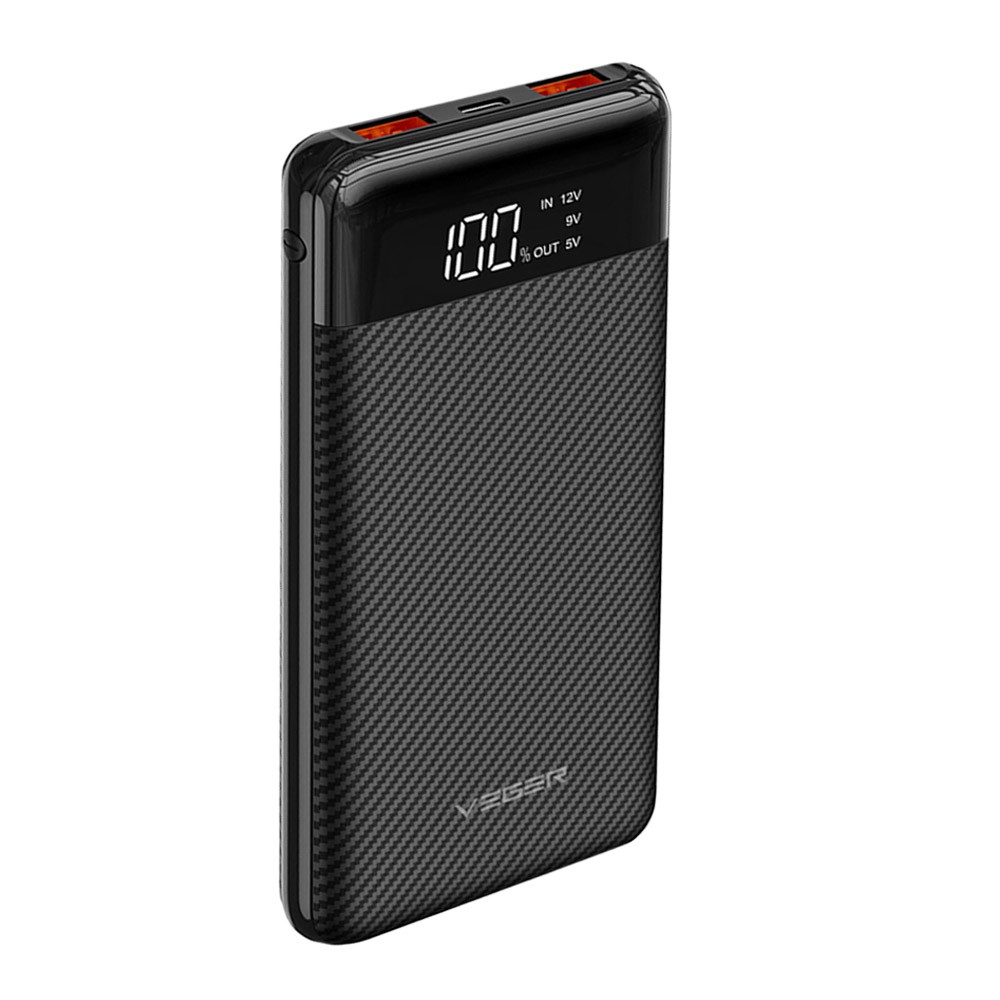 พาวเวอร์แบงค์ Veger 10,000 mAh P13PD Black