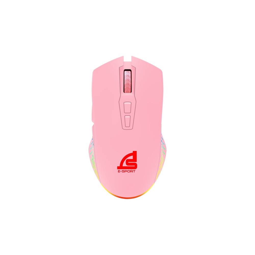 เมาส์เกมมิ่ง Signo Gaming Mouse Macro GM-951 Pinkker Pink