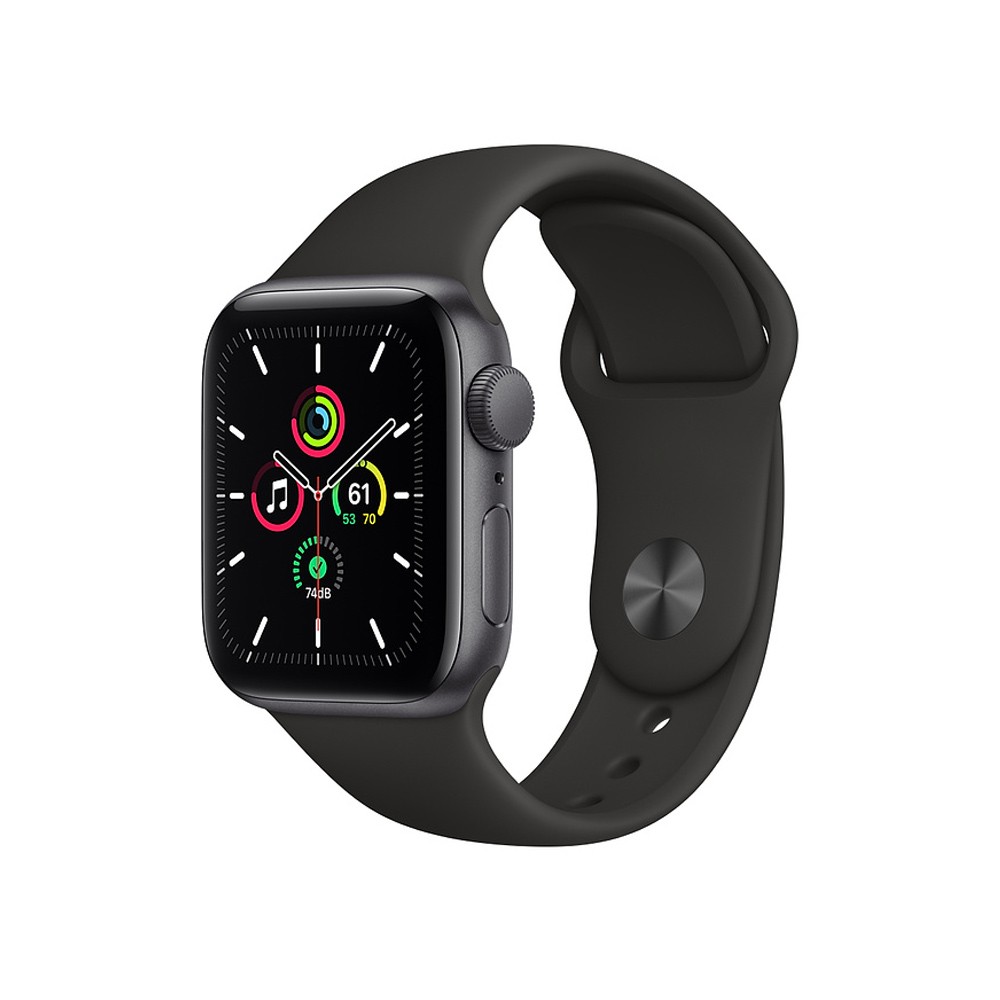 Apple Watch SE GPS 40mm Space Gray Aluminium Case with Black Sport Band