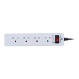 ปลั๊กไฟ TECHPRO 4 Way 1 Switch 3M.