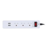 ปลั๊กไฟ TECHPRO Plug 3 Way 1 Switch 2 USB 3M.