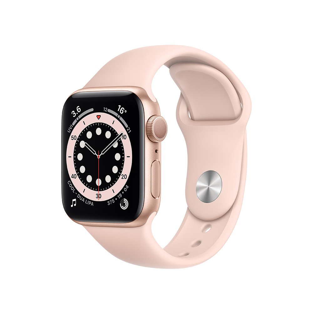 Apple Watch Series 6 GPS 40mm Gold Aluminium Case with Pink Sand Sport Band