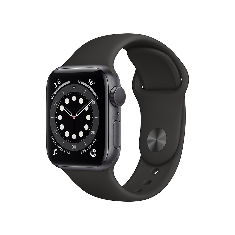 Apple Watch Series 6 GPS 40mm Space Gray Aluminium Case with Black Sport Band