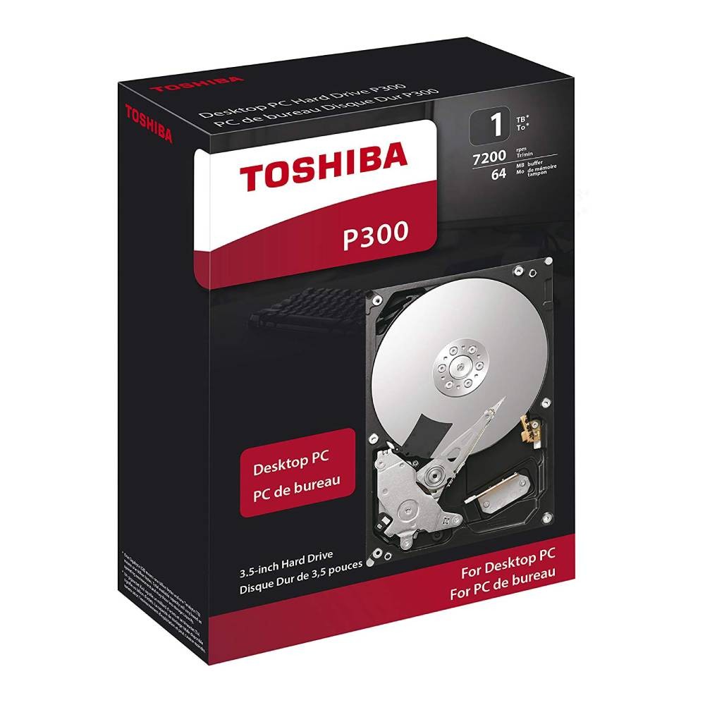 ฮารดดสก Toshiba HDD 1TB 7200rpm 64MB P300 3Year