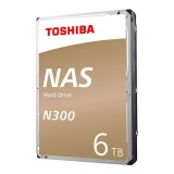 Toshiba HDD PC N300 6TB 7200RPM SATA III (6GB) 256MB for NAS - 3 Year