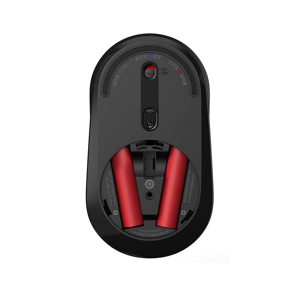 Беспроводная бесшумная мышь с двойным подключением xiaomi mi mouse silent edition dual mode черный